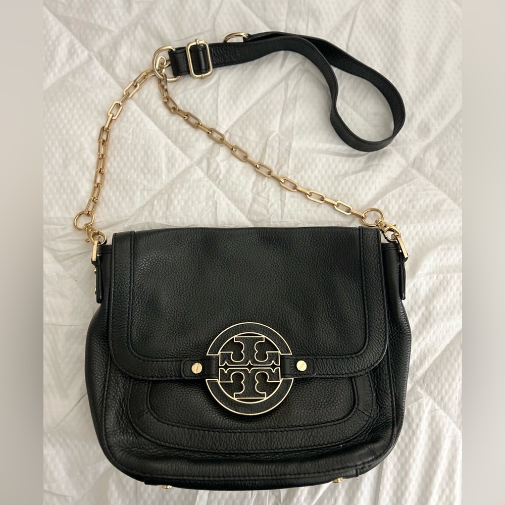 Tory Burch Black Leather Crossbody Bag